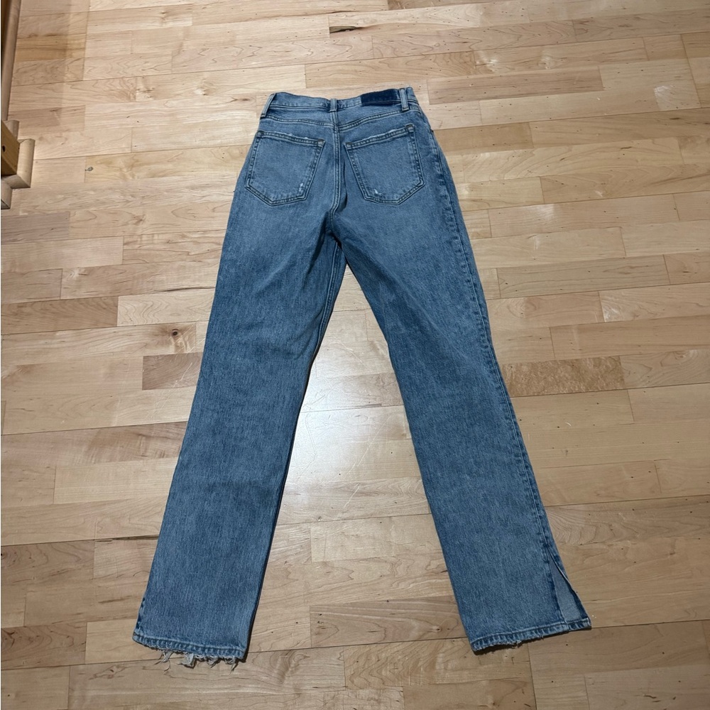 Abercrombie & Fitch Light Blue High-Rise Straight Jeans - Picture 8 of 11